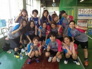 試合前の集合写真。少し緊張気味です！