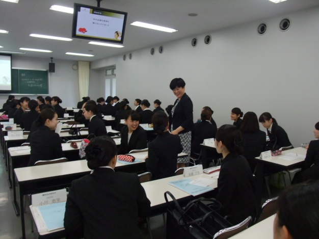 隣の人と練習です。